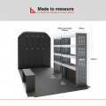Ford Transit 2014 on L4 RWD - Rhino MR4 2 Bay Internal Van Racking